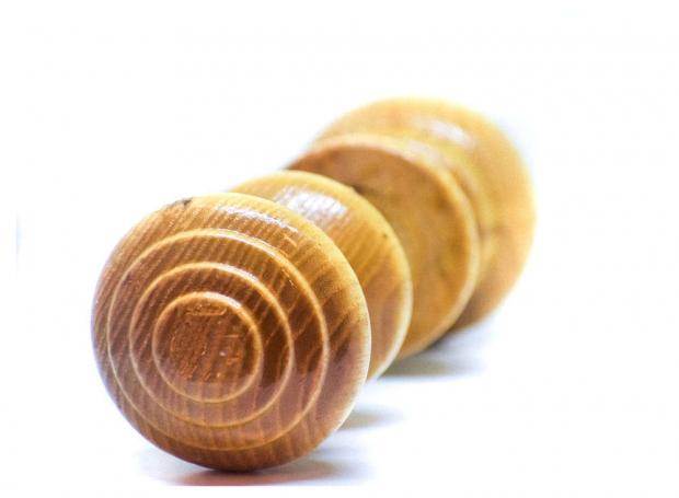 Ручка дверная светлое дерево 2 шт 101₽