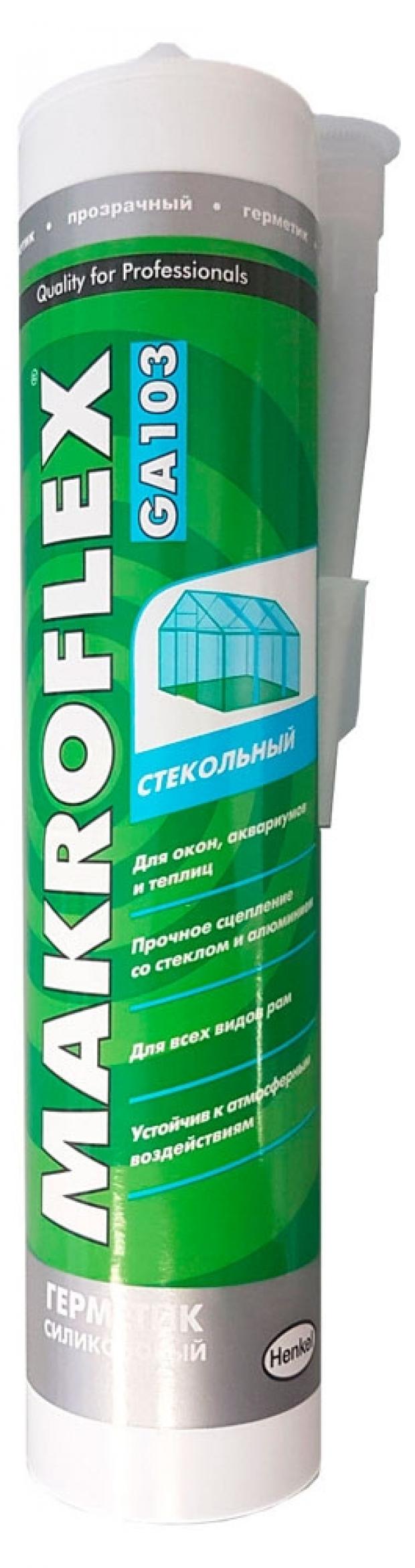 

Герметик MAKROFLEX GA103 для стекол прозрачный, 300 мл