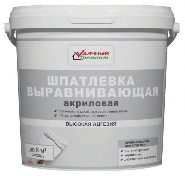 

Шпатлевка «Удачный Ремонт» акриловая выравнивающая, 3,6 кг