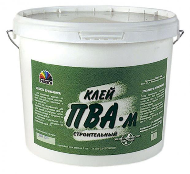 Клей ПВА Радуга строительный 1 кг 77₽