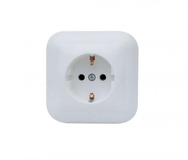 Розетка duwi Basis скрытой проводки с заземлением 1-местная белая 67₽