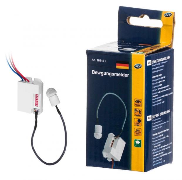 Датчик движения REV Невидимка 360 встраиваемый IP20 белый 513₽