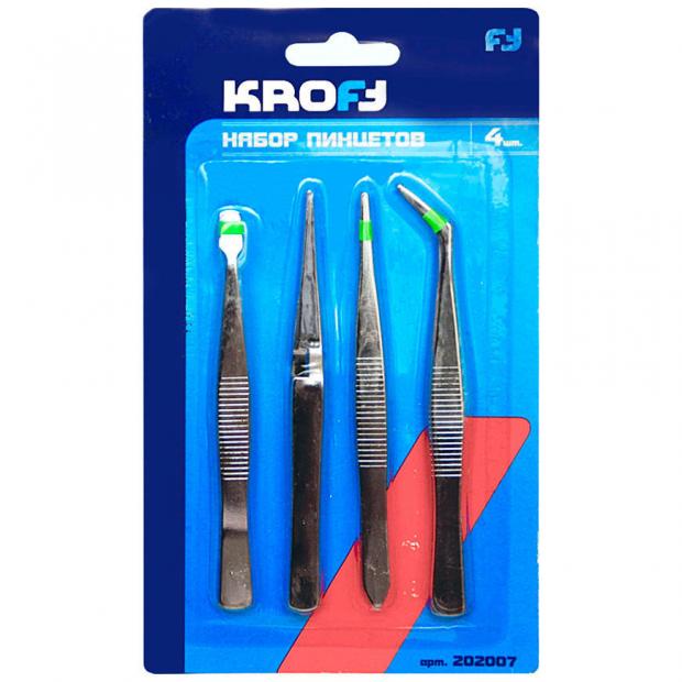 Набор пинцетов Kroft 4 шт 131₽