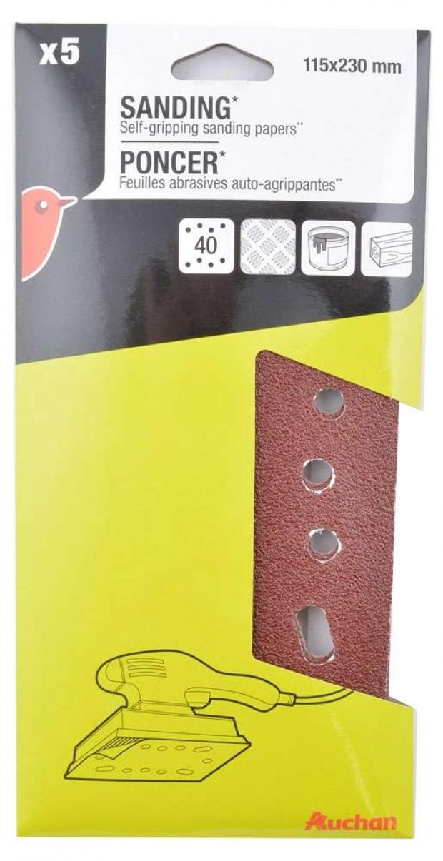 Набор дисков для шлифовальных машин АШАН 115х230 мм, 5 шт