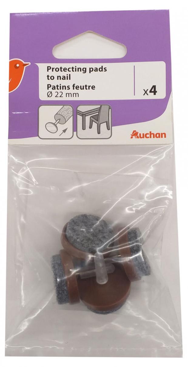 

Подкладки защитные Auchan Красная Птица на гвозде 22 мм, 4 шт