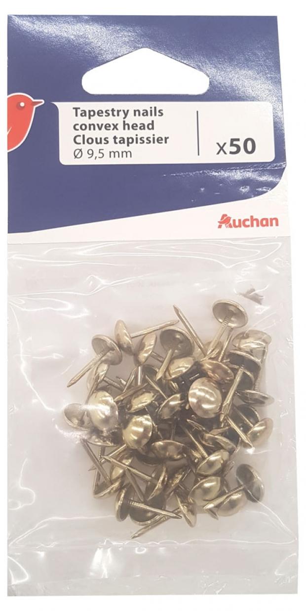 

Гвозди мебельные Auchan Красная Птица 9,5 мм, 50 шт