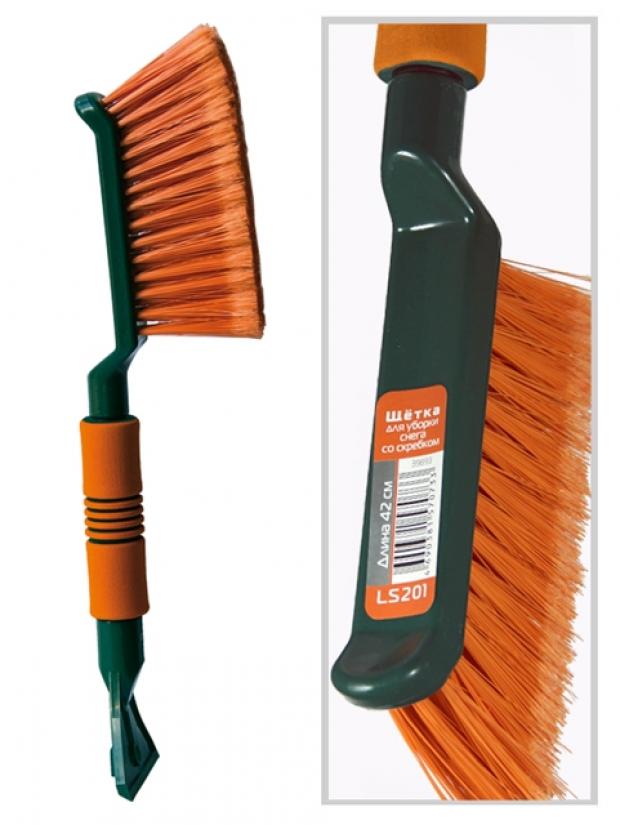 Щетка для снега Li-Sa cо скребком 42 см 191₽