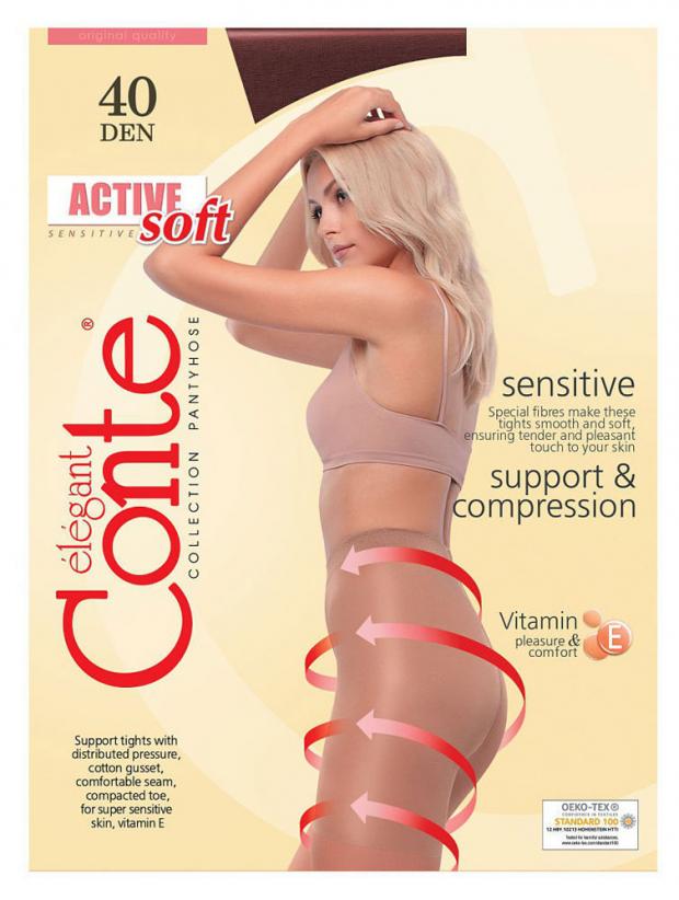 

Колготки Conte Active Soft 40 mocca, размер 4