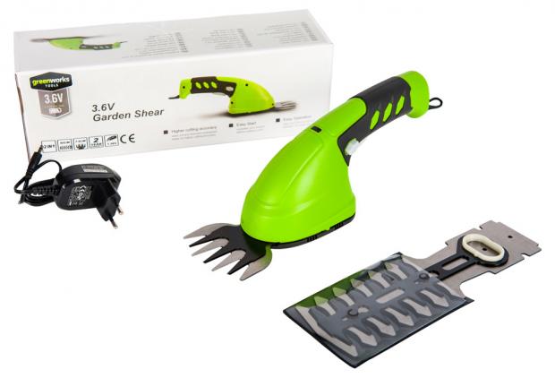 

Садовые ножницы Greenworks аккумуляторные 3.6V, 2 Ah