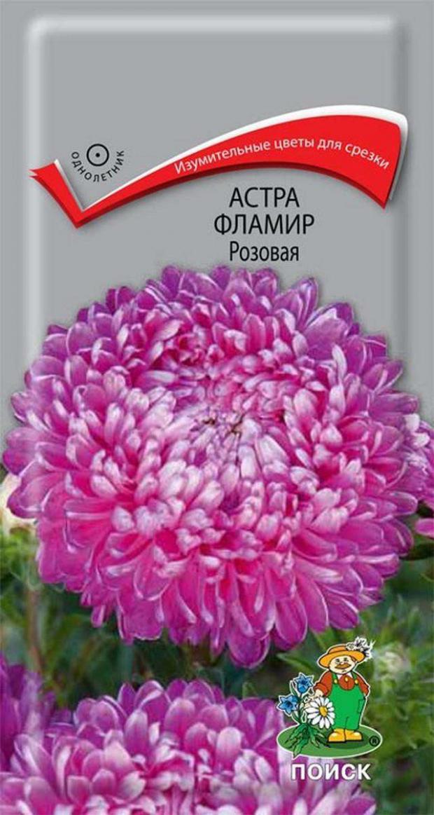 

Семена Астра «Поиск» Фламир розовая, 0.3 г