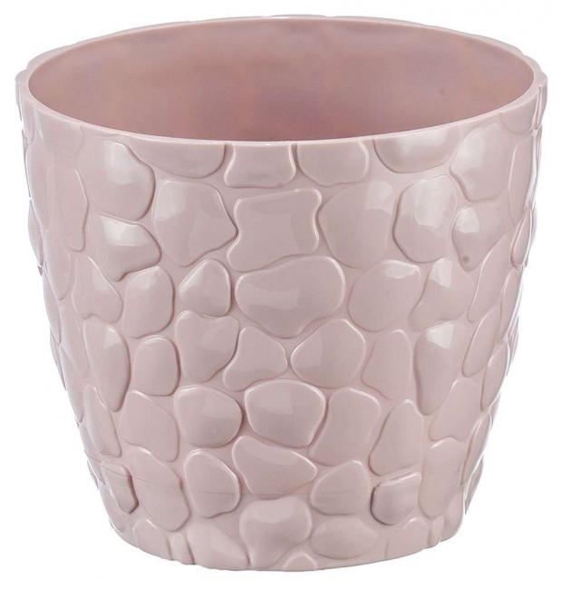 Кашпо Idea Камни розовое 22 см 241₽