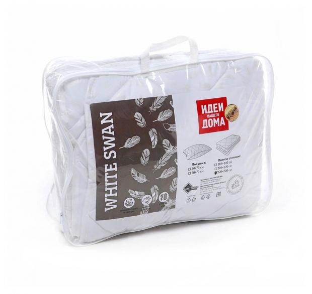 Одеяло евро Идеи Вашего Дома Лебяжий пух 200х220 см 2970₽