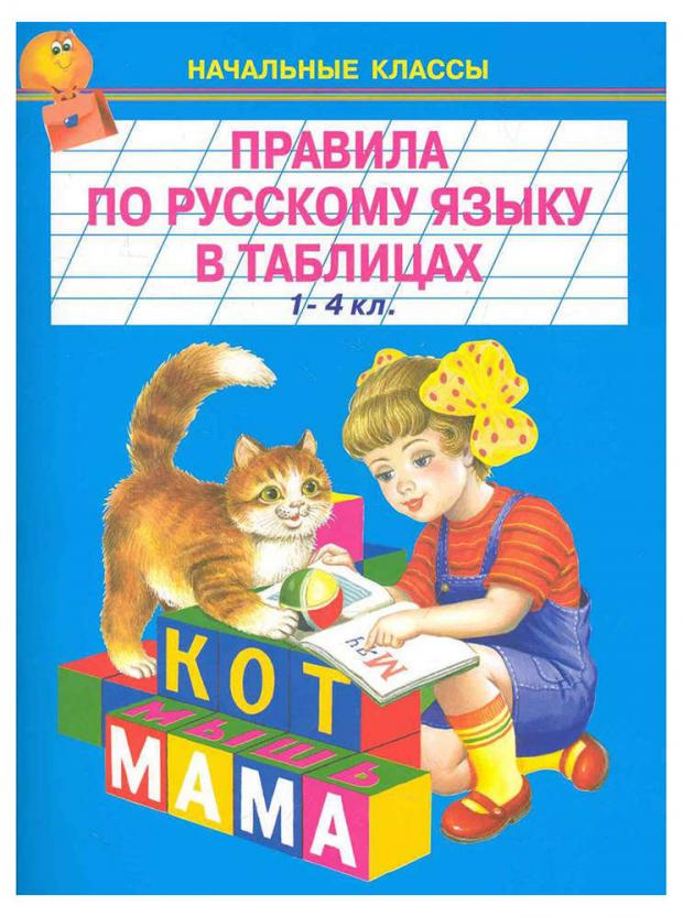 Правила по русскому языку в таблицах 1-4 классы 72₽