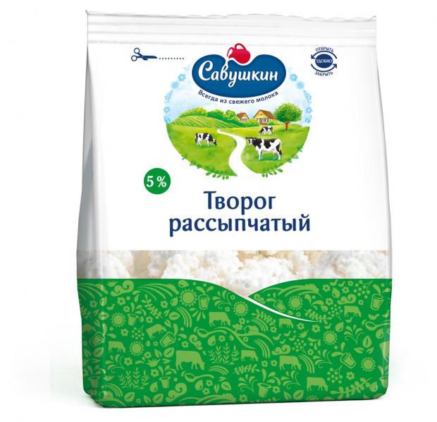 

Творог рассыпчатый «Савушкин» Хуторог 5%, 350 г