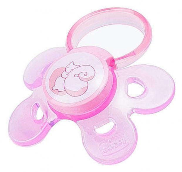 

Пустышка Chicco Physio Comfort Белочка силиконовая розовая с рождения, 1 шт
