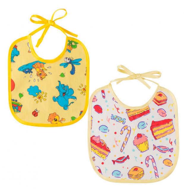 Слюнявчик Курносики непромокаемый разноцветный 1 шт 80₽