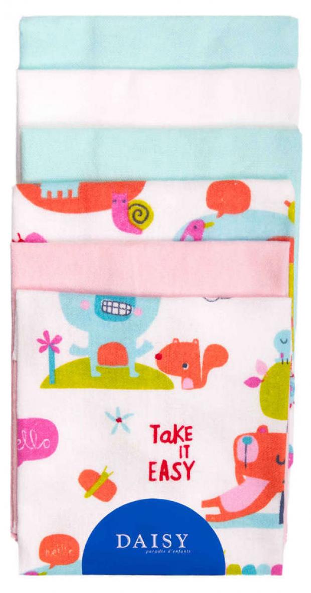 Салфетки детские Daisy 28x28 см 6 шт 120₽