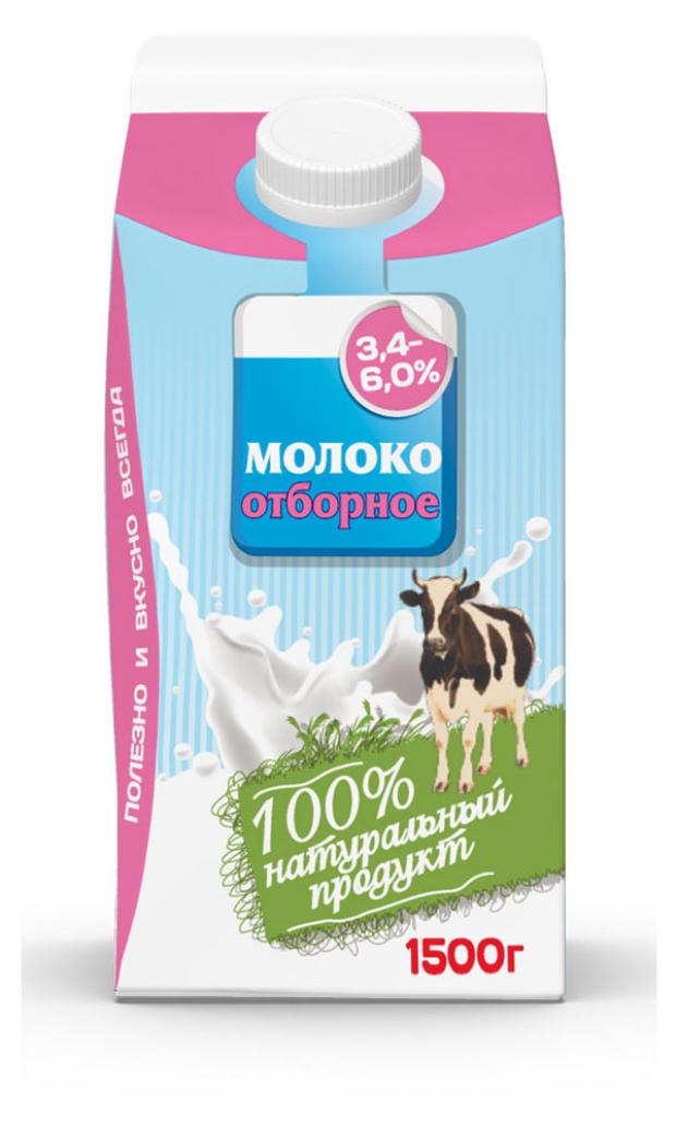 

Молоко пастеризованное «Волжаночка» отборное 3,4-6%, 1,5 л