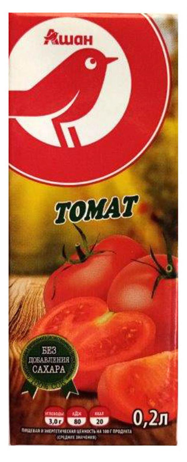 Сок томатный АШАН с солью 200 мл 20₽