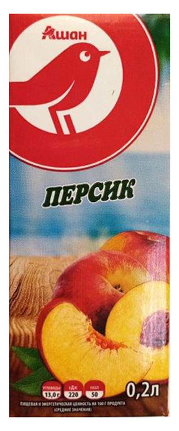 Нектар АШАН персик 200 мл 20₽