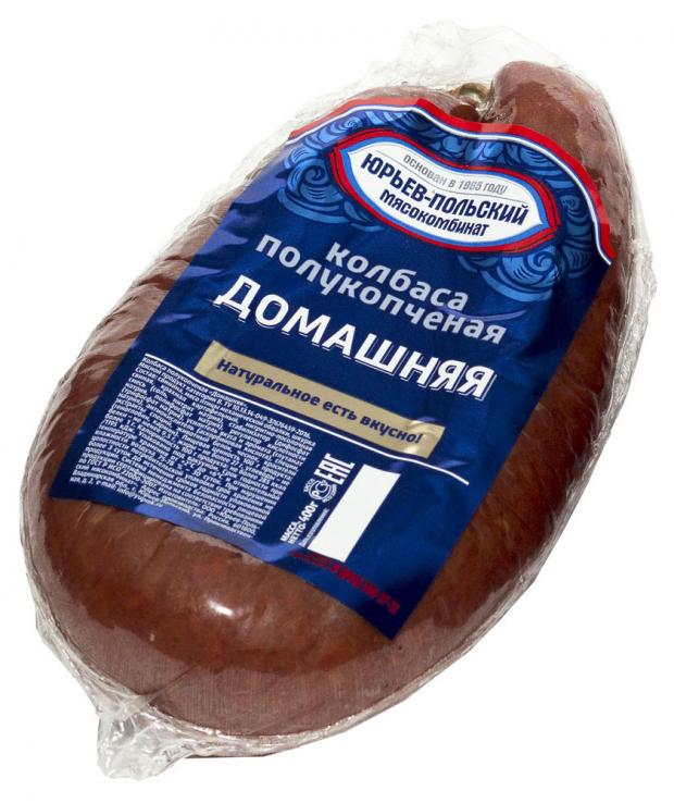 

Колбаса полукопченая «Юрьев-Польский мясокомбинат» Домашняя, 400 г