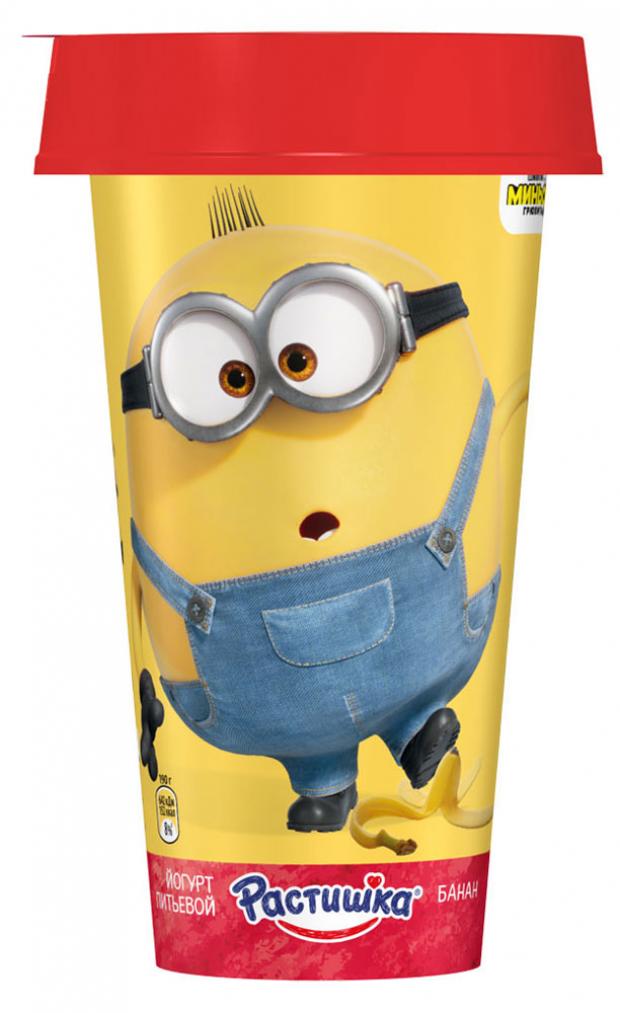 Йогурт питьевой Растишка с бананом 28 190 г 58₽