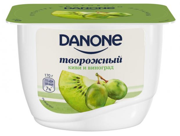 

Продукт творожный Danone с киви и виноградом 3,6%, 4х170 г