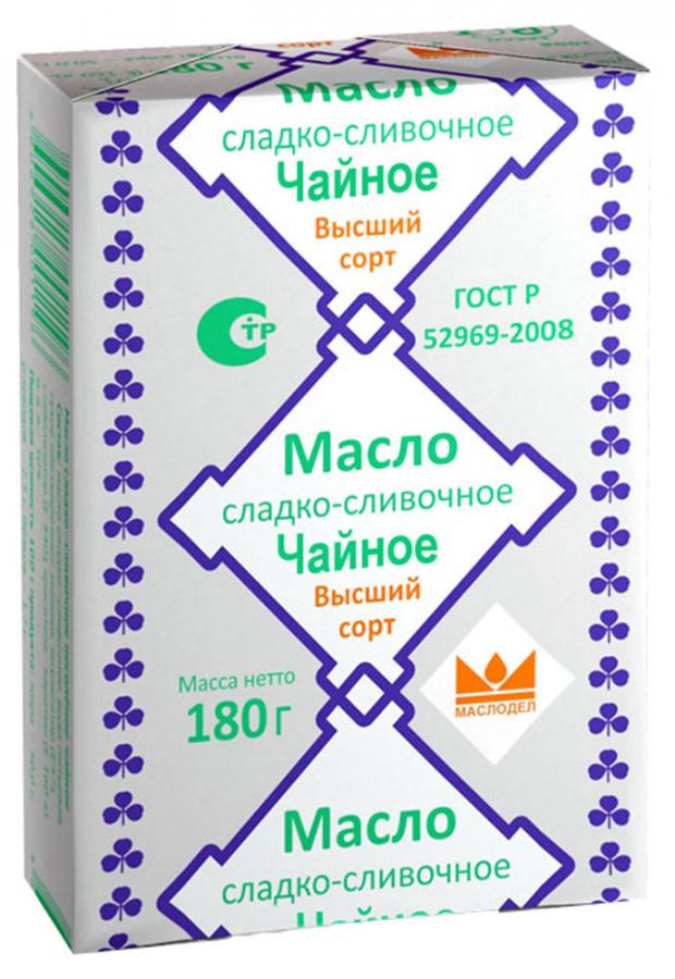 

Масло сливочное «Маслодел» Чайное 50%, 180 г
