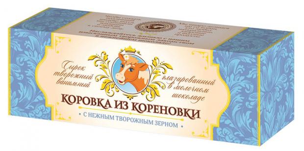 

Сырок творожный «Коровка из Кореновки» ванильный в молочном шоколаде глазированный 15%, 50 г