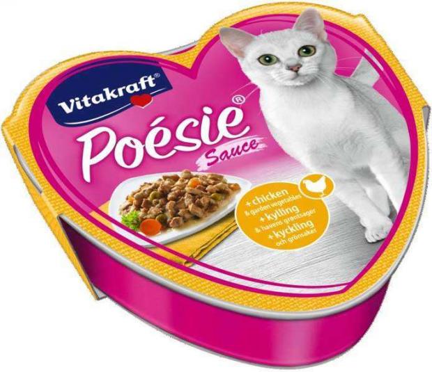 

Корм для кошек Vitakraft Poesie курица с овощами в соусе, 85 г