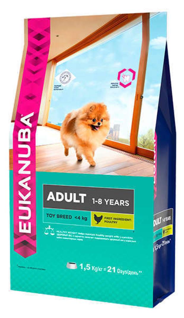 

Сухой корм для собак Eukanuba миниатюрных пород, 1,5 кг