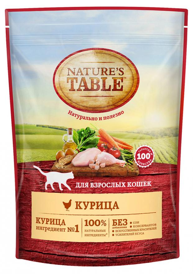 

Сухой корм для кошек Nature`s Table с курицей, 190 г