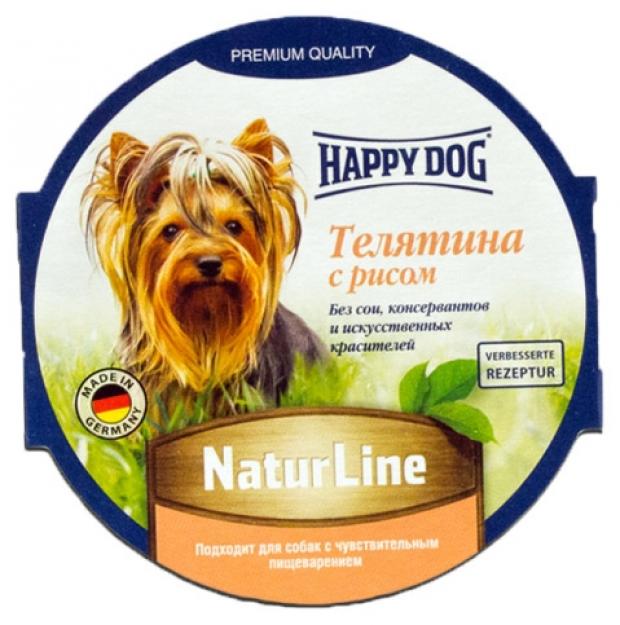 

Консервы для собак Happy Dog паштет с телятиной и рисом, 85 г