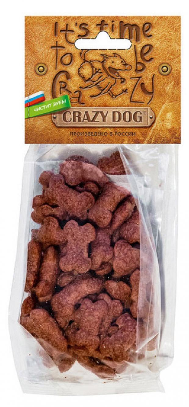 Лакомство для собак Crazy Dog хрустящие косточки с телятиной, 65 г