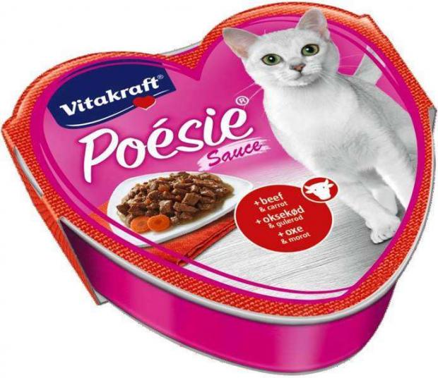 

Корм для кошек Vitakraft Poesie говядина в соусе с морковью, 85 г