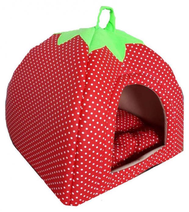 Лежанка для кошек Клампи Ягодка М 1050₽