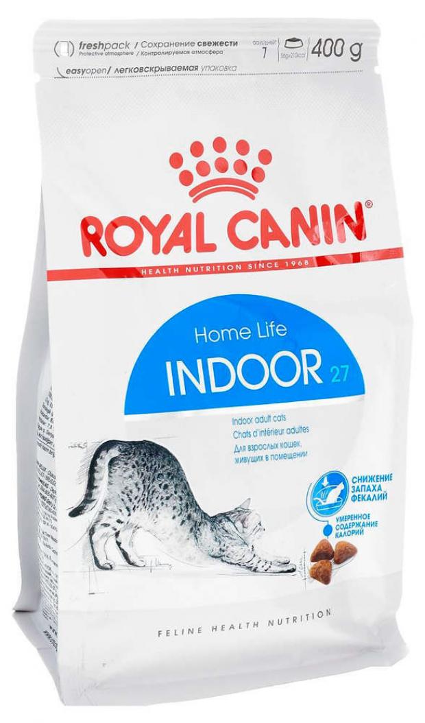 Сухой корм для кошек Royal Canin Indoor 27 для домашних пород 400 г 386₽