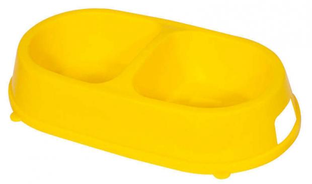 Миска для животных Gamma пластиковая двойная 38₽