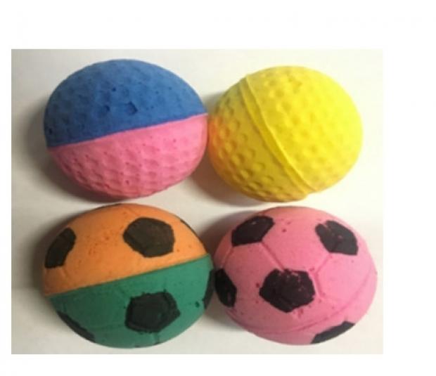 Набор игрушек для кошек Triol мяч спортивный 4 шт 40 мм 111₽