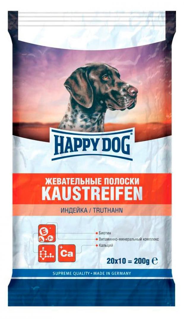 

Лакомство для собак Happy Dog полоски с говядиной, 200 г