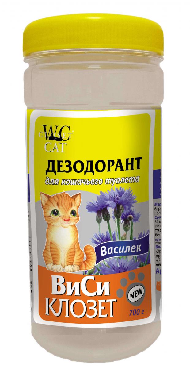 

Дезодорант для кошачьего туалета «ВиСи Клозет» Василек, 700 г