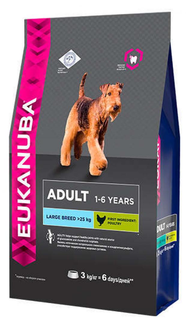 

Сухой корм для собак Eukanuba крупных пород, 3 кг
