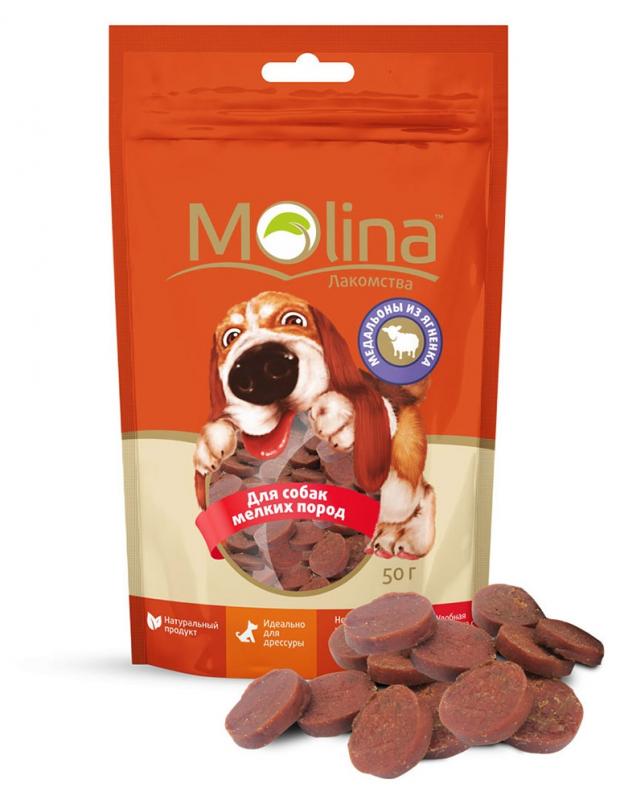 

Лакомство для собак Molina медальоны из ягненка, 50 г