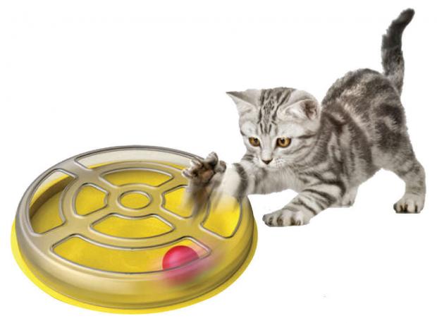 

Игрушка для кошек Georplast Vertigo с шариком пластик, 29 см