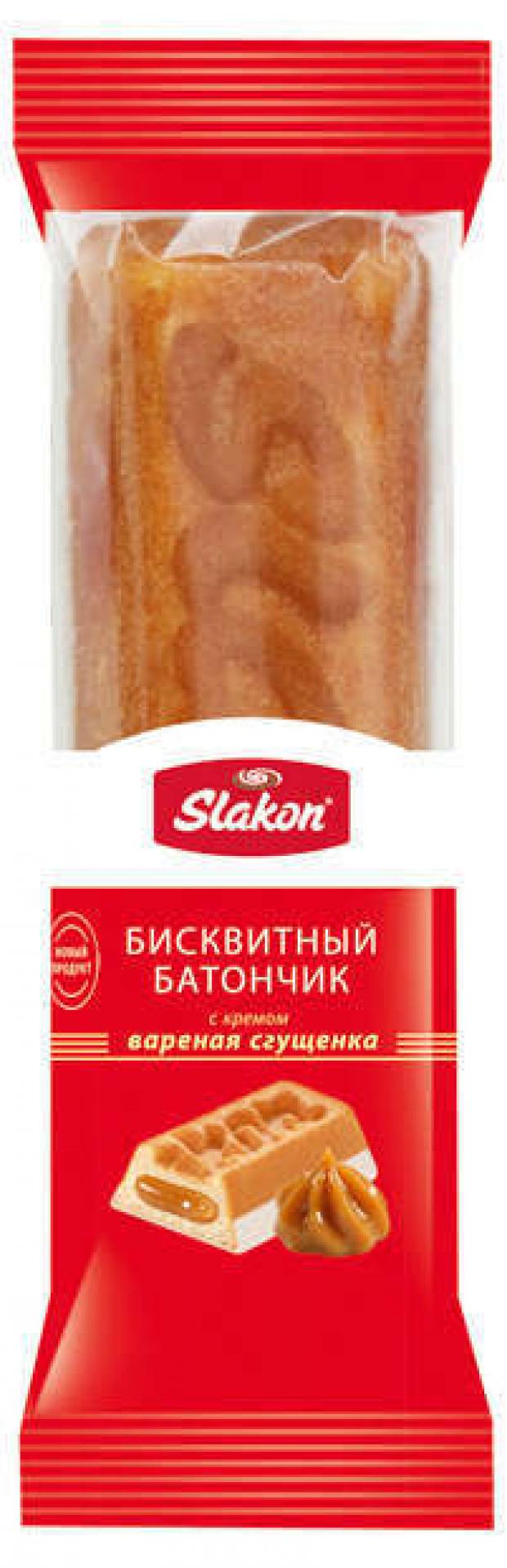 

Батончик бисквитный Slacon с варёной сгущенкой, 36 г