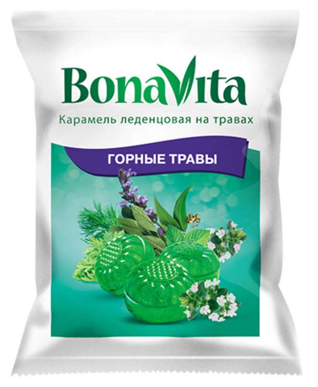 Леденцы Bona Vita горные травы на травах, 60 г