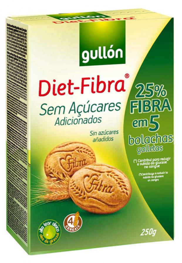 Печенье Gullon Diet-Fibra без сахара, 250 г