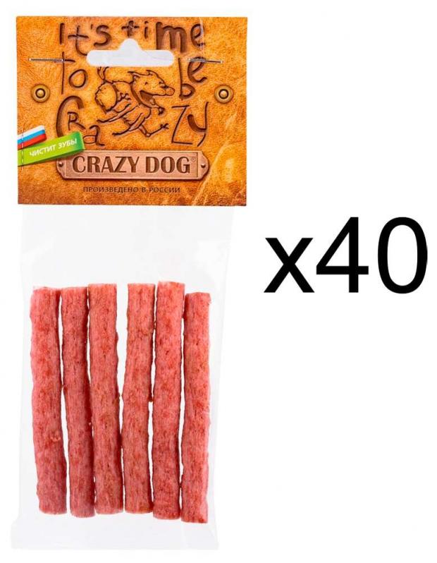 

Лакомство для собак мелких пород Crazy Dog трубочки с креветками, 17 г