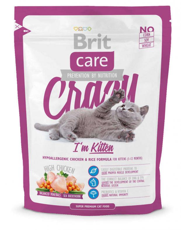

Сухой корм для котят Brit Care курица, 400 г