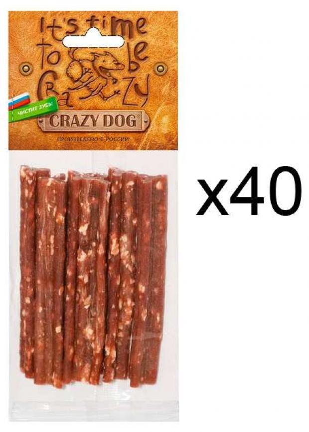 Лакомство для собак мелких пород Crazy Dog мясные палочки с уткой, 50 г